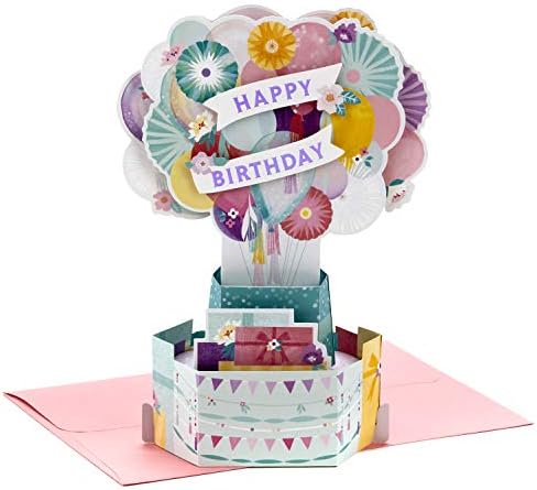 Hallmark Paper Wonder Pop -up Cartão de aniversário para mulheres