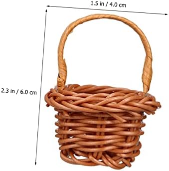 Yard We 60 PCS Woven Basket Rattan Coffee Plástico