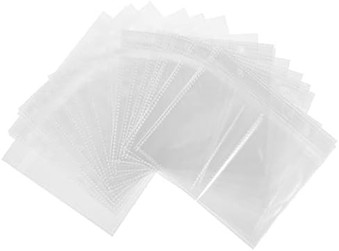 Protetores de lençol transparente Sewacc Clear Binder 20pcs Clear Foto Photo Photo Craft Photo Sleeve Page Página do Suporte