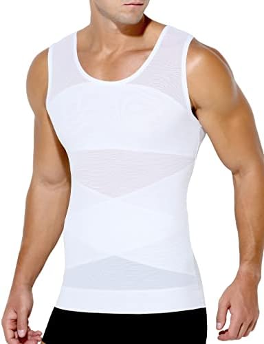 Arjen Kroos Men's Body Shaper Mesh Tank Tampa sub -camisetas Shapewear