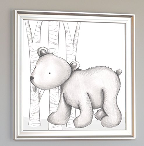 Urso de padeiro de doodlefish, cinza/branco