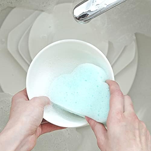 Limpeza do Doitool Scrub Sponge Cloud Em forma de lavagem, esponjas de pia de limpeza de limpeza esponja para cozinhas acessórios