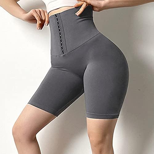 Alta cintura de ioga shorts levantando shorts atléticos femininos com bolso para leggings de ginástica de ginástica