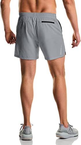 ATHLIO 2 Pacote de shorts ativos masculinos, shorts de exercícios, shorts atléticos de malha rápida seco com bolsos