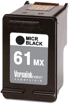 Versaink-Nano 61 MX Cartucho de tinta micm preto para impressão de verificação