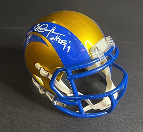 Eric Dickerson - Los Angeles Rams assinou mini capacete PSA AL74513 - Mini capacetes autografados da NFL