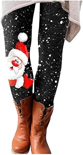 IIUS LEGLGINGS DE NATAL MULHERAS CAIXA HIGH TRANHA DE TUNICA TUNICA TUNICA TUNICA LEGLGINGS RENEDER SOFT CASual Casual Calças