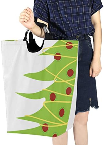 Kigai Christmas Tree Laundry Basket, Roupa de roupas à prova d'água dobra