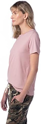 Camisa de mulheres alternativas, tee de tripulação modal de tripulação modal