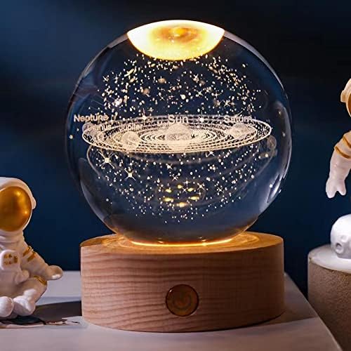 Ornamentos de bola de cristal de astronauta kekvo criam ornamentos de cristal de astronauta presentes de aniversário boneco