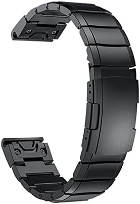 Twrqa 22 26mm aço inoxidável liberação rápida pulseira pulseira de pulseira para Garmin Fenix ​​6x 6 Pro 5x 5 mais 3HR D2 Delta PX EasyFit Bracelet