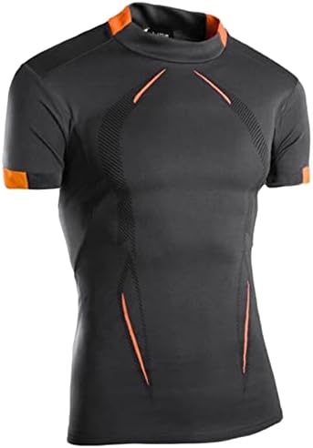 XXBR Camisas de treino para homens, umidade Wicking Quick seco ativo ativo ginásio atlame