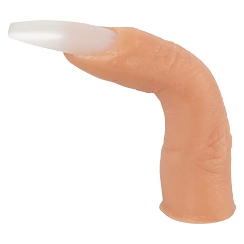 Americanails realistech Ultra Lactar Like Silicone Practice Finger para unhas de acrílico - Ferramenta de treinamento de técnicas de unhas, dedo prática flexível, dedo de manequim com unhas inseríveis, pratique as unhas de unhas