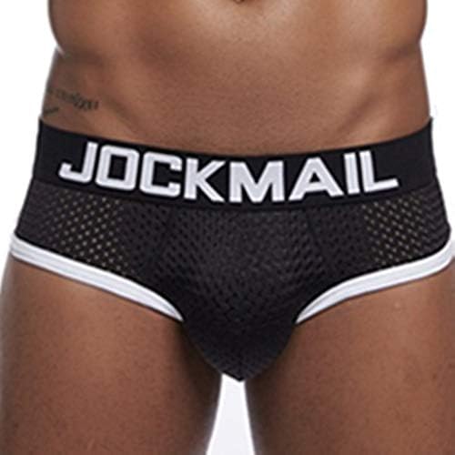 Briefas de roupas íntimas de roupa de baixo Jockmail mash mash mass de roupa de baixo acolchoada com underwear masculino