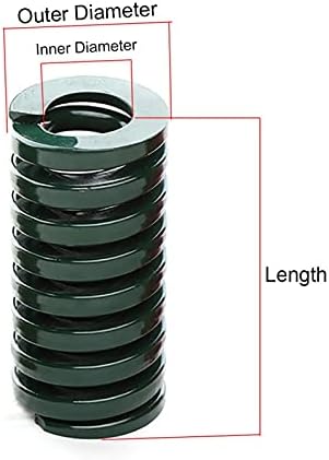 As molas de compressão são adequadas para a maioria dos reparos i 1 molde verde mola de compressão estampagem dado de mola pesada diâmetro