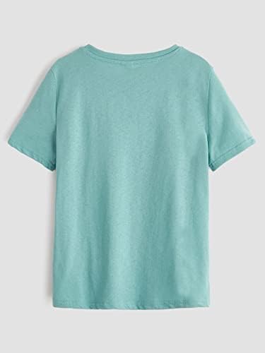 FLOERNS MENINOS 4 peças Causal Manga curta camiseta redonda Camiseta sólida