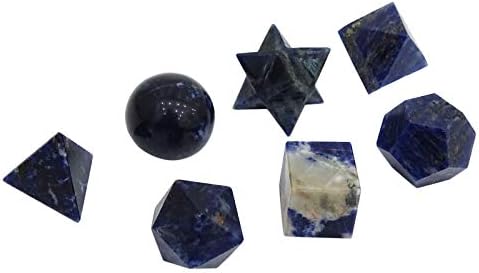 Harmonize Sodalite Stone Sete Geometria Sagrada Define Reiki Cura Crystal Spiritual Gift
