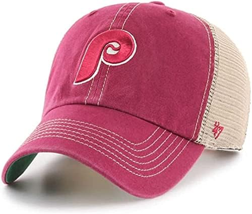 '47 MLB Trawler Cooperstown Mesh Limpe o chapéu ajustável, um tamanho adulto se encaixa em todos