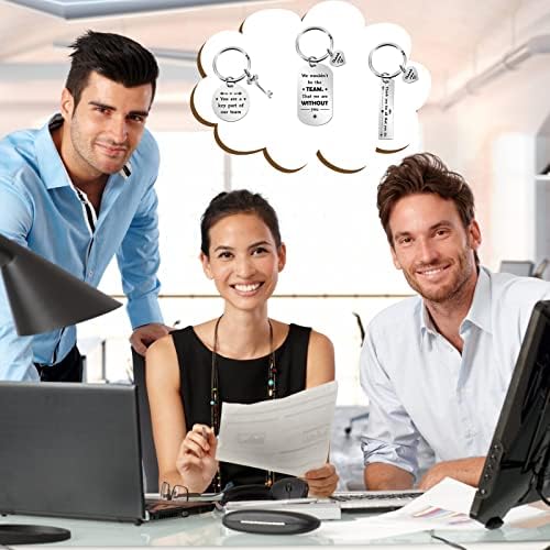 24 PCS Office Apreciação chaveiros motivacionais colegas de trabalho Chaves para funcionários Greios de agradecimento Gretos para colegas de trabalho