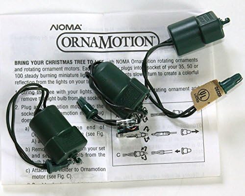 Ornamotion gira qualquer ornamento, 3 motores de ornnamoção de pacote Cat No. 82203