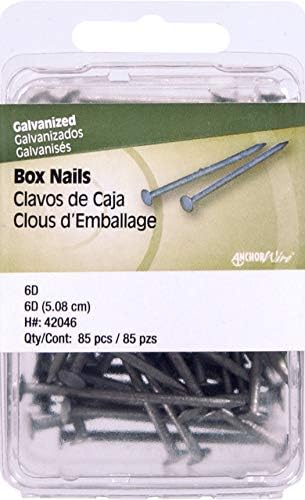 The Hillman Group 42046 Galvanized Box Nails 6d, 85-Pack