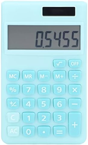 Calculadora, calculadora solar de 8 dígitos calculadora de bolso portátil de potência dupla com tela grande LCD, calculadora