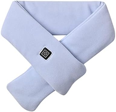 Lenço de aquecimento inteligente usb aquecimento elétrico casual caloroso natal estampar lenço de pescoço para mulheres