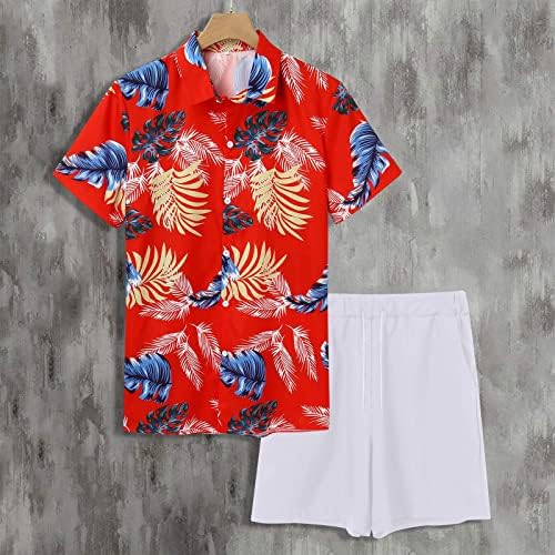 Camisa de verão masculino casual masculino moda de verão lazer Havaí Seas de férias à beira da praia de férias antigas da moda