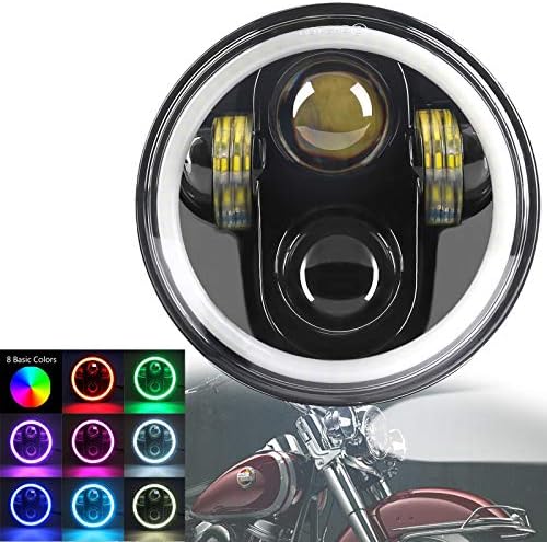 5-3/4 polegadas faróis de motocicleta, 5,75 polegadas RGB HALO LED FELIONE