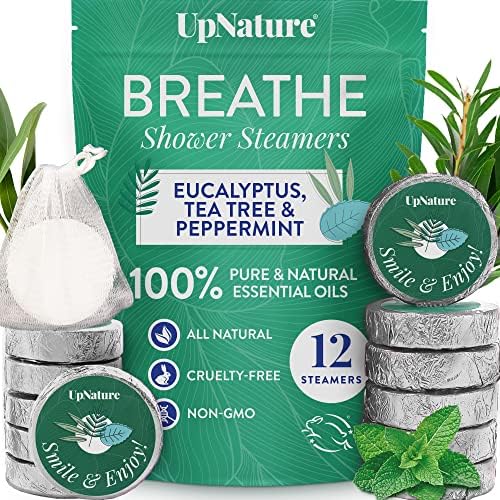 AROMATERAPTY AROMATERAÇÃO DE VAMEIROS DO TEMPO DO TEMPO UPNUTRIVA - Calma 12pcs - Restauração do vapor de chuveiro de