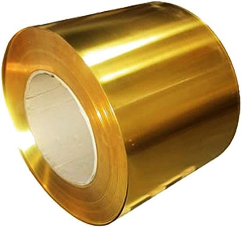 Nianxinn H62 Placa de metal fino em folha de cobre de latão para trabalho em metal, espessura: 0,3 mm de comprimento: 2 m,