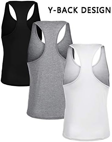 Coofandy Men's 3 Pack Tops Tops Gym Workout Shirt