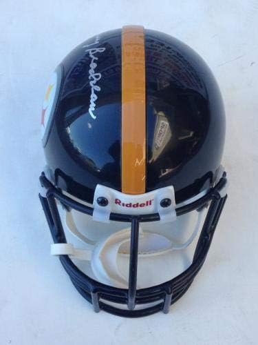 Terry Bradshaw assinou o Pittsburgh Steelers Mini capacete JSA - Mini capacetes da NFL autografados