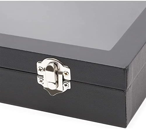 Caixa de exibição de jóias de veludo preto para anéis, pulseira e caixa de organizador de colar para venda