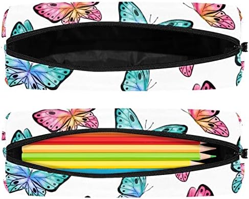 Butterfly Colored Backpis Case Lápis Student Peike bolsa zíper bolsa de maquiagem Bolsa de cosméticos para estudantes Escola Office