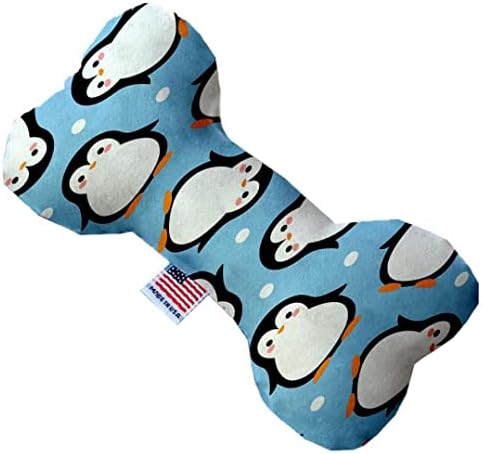 Mirage Pet Products Penguins em brinquedo de cão de osso azul de 6 polegadas