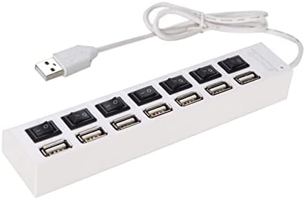 Solustre USB Hubs 7 Computador Switches USB Múltiplo de transferência para individual com portas portáteis portáteis de hub portá
