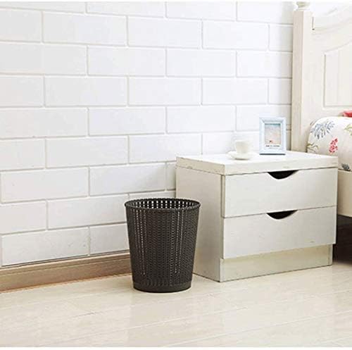 TJLSS lixo oval decorativo pode cesta de resíduos, lixeira de lixo para banheiros, salas de pó, cozinhas, cargos de casa