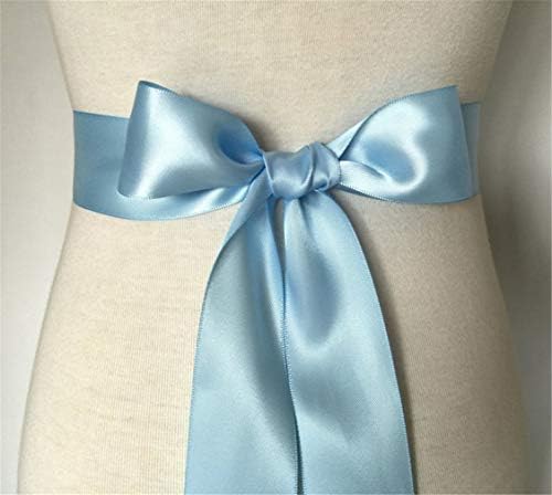 Cintos de noiva do casamento simples faixa de fita de seda clássica para vestir