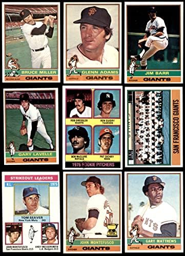 1976 Topps San Francisco Giants Team Set San Francisco Giants NM Giants