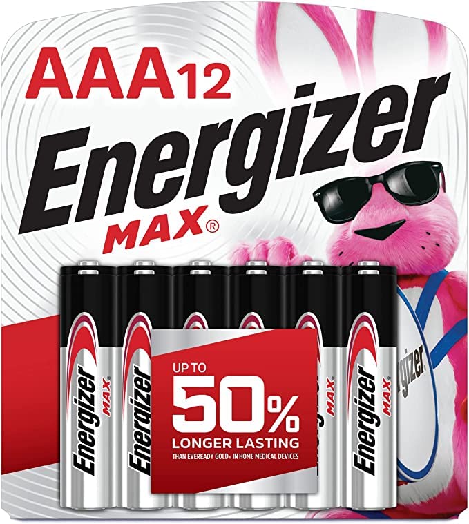 Energizer Max Baterias AA e pacote combinado de baterias AAA, 12 AA e 12 AAA