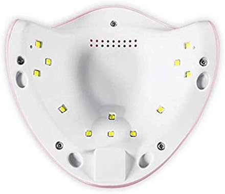 Máquina de fototerapia rosa bhvxw, lâmpada de unhas de estilo chique 36w lâmpada portátil de cura por portátil para unhas