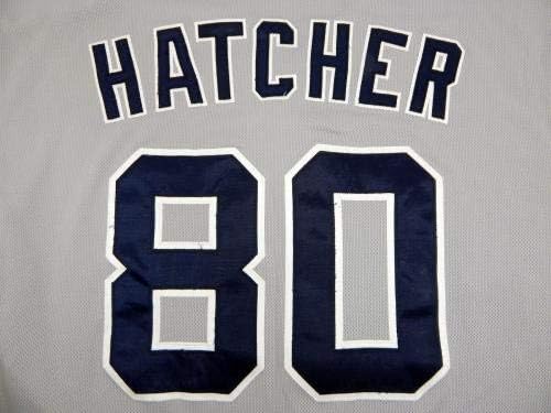 2013 San Diego Padres Justin Hatcher 80 Game usou Jersey Gray - Jerseys MLB usada