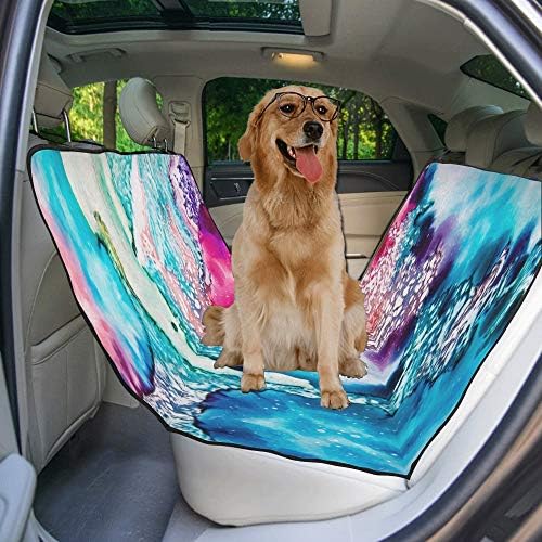 Enevotx Tampa de assento para cachorro Design de mármore personalizado estilo arte impressão de texturas capas de assento de carro