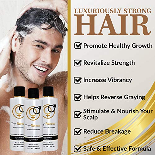 Tua renovação: shampoo revitalizante- shampoo para fortalecimento do cabelo- 10 fl. oz. - Estimular e nutrir o couro cabeludo,