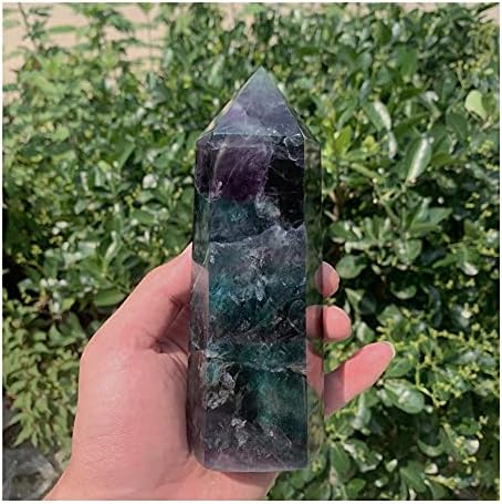 Teloni 1pc Cristais naturais Quartz Fluorite Tower Point Energia Reiki Stones Room Home Office Aquário Decoração Acessórios Gemtone