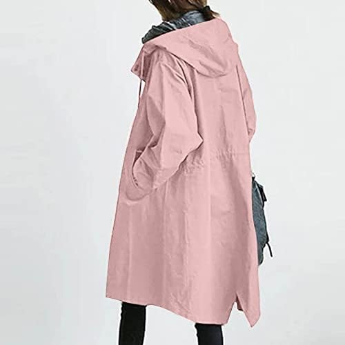 Casacos de inverno yutanal para mulheres, manga comprida Turtleneck zip up capuzes jaquetas casuais cardigã