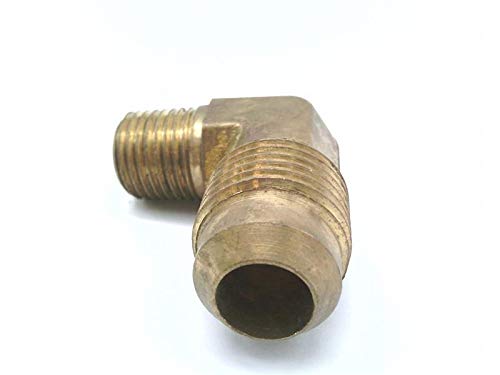 Eaton Aeroquip 2003-4-8b Brass de tubo de latão, cotovelo de 90 graus, SAE masculino de 3/4 de 45 graus x 1/4 de cachimbo