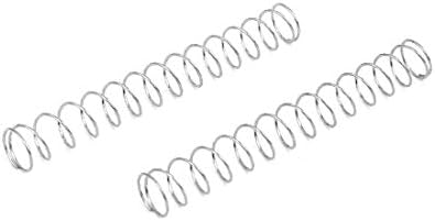 X-dree 0,4mmx6mmx45mm 304 Compressão de aço inoxidável Springs Silver Tone 10pcs (0,4mmx6mmx45mm 304 Resorts de Compressión de