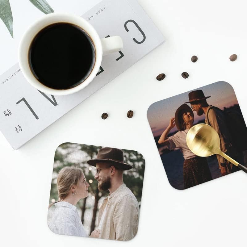 Coasters personalizados para bebidas - montanhas -russas personalizadas para mesa de café Faça sua própria montanha -russa personalizada